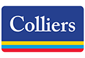 Collier's company headshot logo with a blue, yellow, and red stripe.