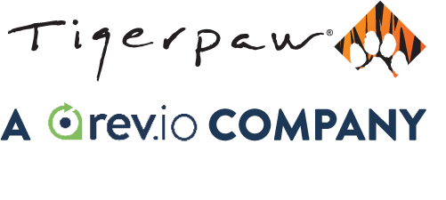 Tigerpaw, a Revio company headshot logo.